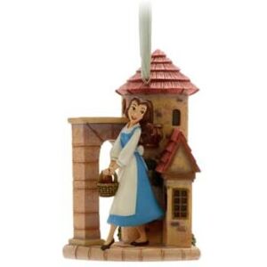 Disney Belle with castle Hanging Ornament, Beauty and the Beast Disney Belle with castle Hanging Ornament, Beauty and the Beast