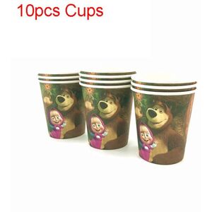 Unbranded (10pcs-Cups) Masha And The Bear Theme Birthday Party Supplies Decoration Unbranded (10pcs-Cups) Masha And The Bear Theme Birthday Party Supplies Decoration