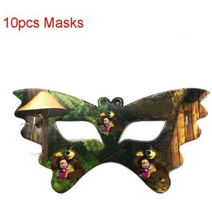 Unbranded (10pcs-Masks) Masha And The Bear Theme Birthday Party Supplies Decoration Unbranded (10pcs-Masks) Masha And The Bear Theme Birthday Party Supplies Decoration