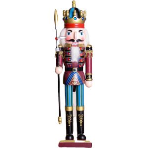 GreenZech () 30cm Wooden Nutcracker Doll Soldier Vintage Handcraft Decoration Christmas Gi GreenZech () 30cm Wooden Nutcracker Doll Soldier Vintage Handcraft Decoration Christmas Gi