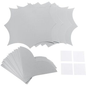 GreenZech (Silver) 3D Acrylic Wall Sticker Pattern Combination Mirror Home Decoration 40*4 GreenZech (Silver) 3D Acrylic Wall Sticker Pattern Combination Mirror Home Decoration 40*4