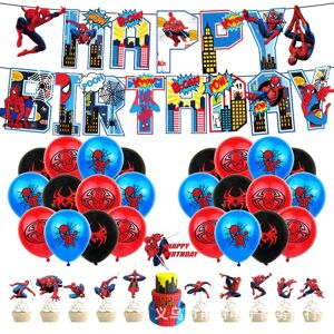 Unbranded (Suit) Spiderman Happy Birthday Banner Balloons Decorations Kids Party Decor Unbranded (Suit) Spiderman Happy Birthday Banner Balloons Decorations Kids Party Decor