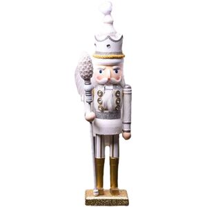 GreenZech (Sliver) 42cm Wooden Nutcracker Doll Soldier Vintage Handcraft Decoration Christ GreenZech (Sliver) 42cm Wooden Nutcracker Doll Soldier Vintage Handcraft Decoration Christ