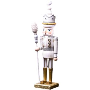 GreenZech (White) 42cm Wooden Nutcracker Doll Soldier Vintage Handcraft Decoration Christm GreenZech (White) 42cm Wooden Nutcracker Doll Soldier Vintage Handcraft Decoration Christm