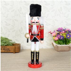 GreenZech (B) Wooden Nutcracker Doll Soldier Vintage Handcraft Decoration Christmas Gifts GreenZech (B) Wooden Nutcracker Doll Soldier Vintage Handcraft Decoration Christmas Gifts