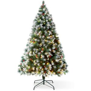 (6ft) VeryMerry 'Claudia' Pre Lit Frosted Christmas Tree (6ft) VeryMerry 'Claudia' Pre Lit Frosted Christmas Tree