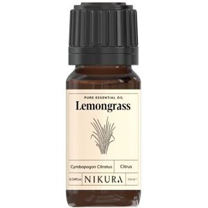 Nikura Lemongrass Essential Oil - 10ml 100% Pure, Natural and Vegan, for Lift Nikura Lemongrass Essential Oil - 10ml 100% Pure, Natural and Vegan, for Lift