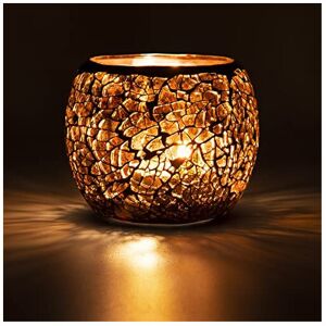 Larcenciel Mosaic Glass Candle Holder/Tea Light Holder/Vase/Pen Holder, Romantic Larcenciel Mosaic Glass Candle Holder/Tea Light Holder/Vase/Pen Holder, Romantic