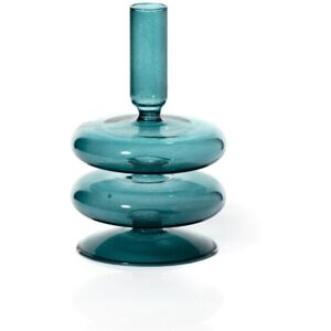 Maegen Glass Taper Candle Holder - Ocean Teal Maegen Glass Taper Candle Holder - Ocean Teal