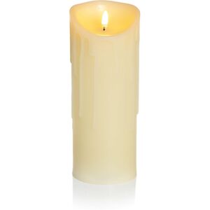 Premier 23cm x 9cm Cream Dancing LED Flame Candle With Melted Effect Battery Operated Premier 23cm x 9cm Cream Dancing LED Flame Candle With Melted Effect Battery Operated
