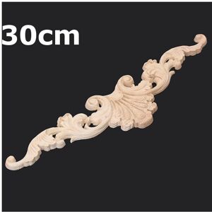 GreenZech (30cm) Unpainted Wood Carved Applique Frame Onlay Furniture Decoration GreenZech (30cm) Unpainted Wood Carved Applique Frame Onlay Furniture Decoration