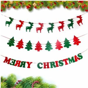 GreenZech Christmas Tree Hanging Flag Banner Ornament Gift Home Yard Party Decor GreenZech Christmas Tree Hanging Flag Banner Ornament Gift Home Yard Party Decor