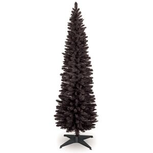 Snow Time (4ft/120cm) Christmas Tree Slim Black Pencil 4ft 5ft 6ft 7ft 8ft Snow Time (4ft/120cm) Christmas Tree Slim Black Pencil 4ft 5ft 6ft 7ft 8ft