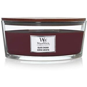 Woodwick Ellipse Scented Candle with Crackling Wick Black Cherry Up to 50 Ho Woodwick Ellipse Scented Candle with Crackling Wick Black Cherry Up to 50 Ho
