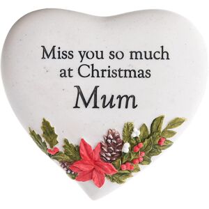 WIDDOP and Co. Christmas Graveside Plaque Miss You Mum Heart Remembrance Ornament WIDDOP and Co. Christmas Graveside Plaque Miss You Mum Heart Remembrance Ornament