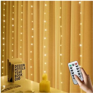 Unbranded (Warm White, 3m x 2m 200LED) Fairy String Lights Waterproof Led Curtain Garland Unbranded (Warm White, 3m x 2m 200LED) Fairy String Lights Waterproof Led Curtain Garland
