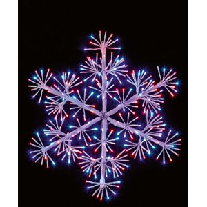 Premier Decorations Christmas Light Up Rainbow LED Snowflake Window Decoration Indoor/Outdoor 60cm Premier Decorations Christmas Light Up Rainbow LED Snowflake Window Decoration Indoor/Outdoor 60cm