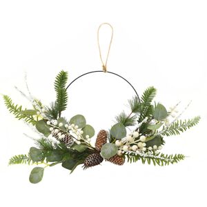 WIDDOP and Co. Mistletoe Christmas Artifical Wreath Door Hanging Festive Foliage 45cm WIDDOP and Co. Mistletoe Christmas Artifical Wreath Door Hanging Festive Foliage 45cm