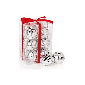 Premier Christmas Jingle Bells 4cm 12 Piece - Silver Premier Christmas Jingle Bells 4cm 12 Piece - Silver