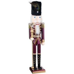 Werhomeshowroom Delxe Christmas Nutcracker 61cm to bring that festive feeling-Burgundy Werhomeshowroom Delxe Christmas Nutcracker 61cm to bring that festive feeling-Burgundy