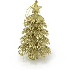 Carousel Home Gold Glitter Christmas Tree Shaped Hanging Decoration Novelty Hanging Christma Carousel Home Gold Glitter Christmas Tree Shaped Hanging Decoration Novelty Hanging Christma