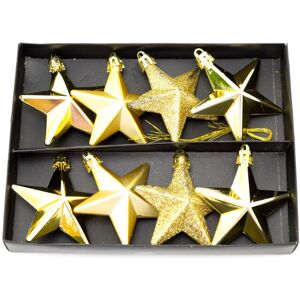 Carousel Home Gold 8 Piece Mini Christmas Star Baubles Set Of 8 Star Christmas Tree Bauble D Carousel Home Gold 8 Piece Mini Christmas Star Baubles Set Of 8 Star Christmas Tree Bauble D