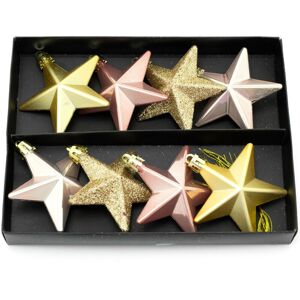 Carousel Home Rose Gold 8 Piece Mini Christmas Star Baubles Set Of 8 Star Christmas Tree Bau Carousel Home Rose Gold 8 Piece Mini Christmas Star Baubles Set Of 8 Star Christmas Tree Bau