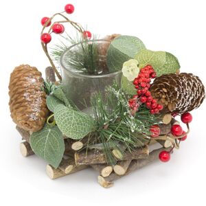 Carousel Home 15cm Traditional Christmas Tealight Candle Holder Christmas Wreath Candle Hold Carousel Home 15cm Traditional Christmas Tealight Candle Holder Christmas Wreath Candle Hold