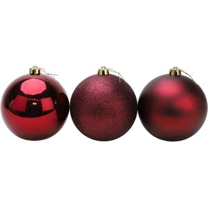 SHATCHI (6Pcs, Burgundy) 10cm Christmas Baubles Shatterproof,Tree Decor SHATCHI (6Pcs, Burgundy) 10cm Christmas Baubles Shatterproof,Tree Decor