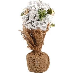 WIDDOP and Co. Christmas Decorative White Bauble Arrangement Tree Festive Standing WIDDOP and Co. Christmas Decorative White Bauble Arrangement Tree Festive Standing