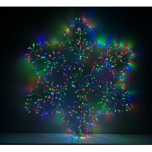 Premier 90cm White Starburst Christmas Snowflake Twinkling Multi Coloured LED's Premier 90cm White Starburst Christmas Snowflake Twinkling Multi Coloured LED's
