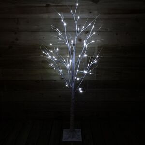 Snow Time 1.5m (5ft) Christmas Outdoor Birch Tree with 64 Ice White LEDs Snow Time 1.5m (5ft) Christmas Outdoor Birch Tree with 64 Ice White LEDs