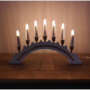 Premier Christmas 45cm 7 Light Candlebridge with Gold Cup Candle Holder Premier Christmas 45cm 7 Light Candlebridge with Gold Cup Candle Holder