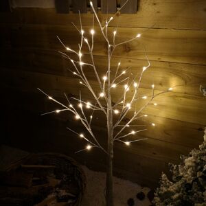 Snow Time 1.2m (4ft) Christmas Outdoor Birch Tree with 48 Warm White LEDs Snow Time 1.2m (4ft) Christmas Outdoor Birch Tree with 48 Warm White LEDs