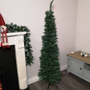 170cm (5.5ft) Premier Pencil Style Slim Christmas Tree in Green 170cm (5.5ft) Premier Pencil Style Slim Christmas Tree in Green