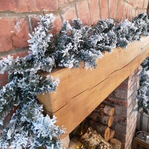 9ft (2.7m) Premier Christmas Snow Flocked Woodcote Fir Garland 9ft (2.7m) Premier Christmas Snow Flocked Woodcote Fir Garland
