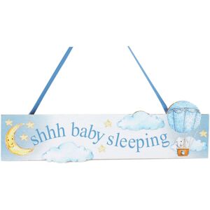 Carousel Home Baby Sleeping Hanging Decorative Wall Plaque Nursery Bedroom Door Sign - Blue Carousel Home Baby Sleeping Hanging Decorative Wall Plaque Nursery Bedroom Door Sign - Blue