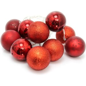 Carousel Home 10 Piece LED Red Bauble Ball Garland Festoon Light String Chain ~ Hanging Orname Carousel Home 10 Piece LED Red Bauble Ball Garland Festoon Light String Chain ~ Hanging Orname