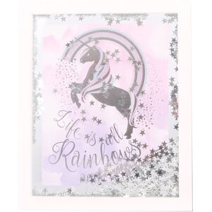 Carousel Home White Wooden Silver Star Confetti Unicorn Quote Decorative Frame Plaque ~ Life I Carousel Home White Wooden Silver Star Confetti Unicorn Quote Decorative Frame Plaque ~ Life I