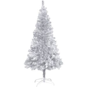 vidaXL Artificial Christmas Tree with Stand Silver - 240 cm - Christmas Tree vidaXL Artificial Christmas Tree with Stand Silver - 240 cm - Christmas Tree