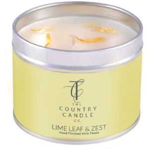 The Country Candle Company The Country Candle Pastels Lime Leaf & Zest Tin Candle - Hand-Poured, 30h Burn T The Country Candle Company The Country Candle Pastels Lime Leaf & Zest Tin Candle - Hand-Poured, 30h Burn T