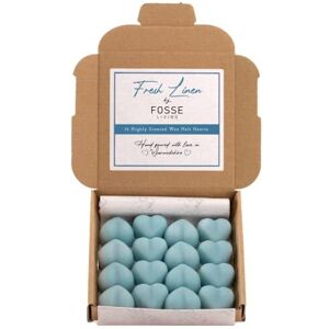 Fosse Living Fresh Linen Wax Melts 16 Pack Strong Scented Heart Shaped Soy Melts Up to 96Hr o Fosse Living Fresh Linen Wax Melts 16 Pack Strong Scented Heart Shaped Soy Melts Up to 96Hr o