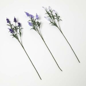 Homescapes Artificial Lavander Spray Single Stem Set of 3, 68cm Homescapes Artificial Lavander Spray Single Stem Set of 3, 68cm