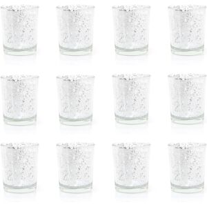 Carousel Home Pack Of 12 Silver Speckled Tealight Holder Silver Mercury Effect Glass Tea Lig Carousel Home Pack Of 12 Silver Speckled Tealight Holder Silver Mercury Effect Glass Tea Lig