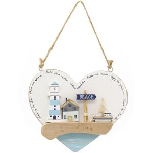 Carousel Seashore Heart Shaped Nautical Plaque Decorative Coastal Hanging Beach Sign Na Carousel Seashore Heart Shaped Nautical Plaque Decorative Coastal Hanging Beach Sign Na