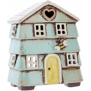 (Aqua Blue) Village Pottery Beehive House Tealight Holder (Aqua Blue) Village Pottery Beehive House Tealight Holder