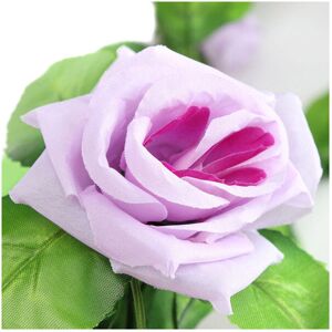 GreenZech (Purple) 2pcs Artificial Plastic Rose Flower Vines Garland Home Garden Decoratio GreenZech (Purple) 2pcs Artificial Plastic Rose Flower Vines Garland Home Garden Decoratio