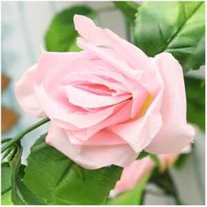 GreenZech (Light Pink) 2pcs Artificial Plastic Rose Flower Vines Garland Home Garden Decor GreenZech (Light Pink) 2pcs Artificial Plastic Rose Flower Vines Garland Home Garden Decor
