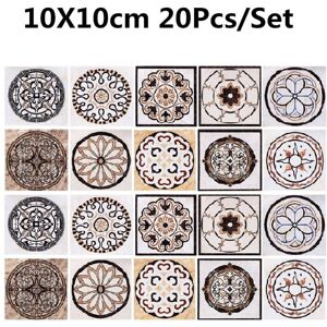 GreenZech (S) 20Pcs Square Tile Self Adhesive Floor Wall Sticker Decal Vinyl Room Decor GreenZech (S) 20Pcs Square Tile Self Adhesive Floor Wall Sticker Decal Vinyl Room Decor