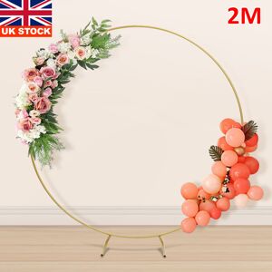 Unbranded 2M Round Hoop Balloon Arch Backdrop Flower Gold Display Stand Frame Unbranded 2M Round Hoop Balloon Arch Backdrop Flower Gold Display Stand Frame